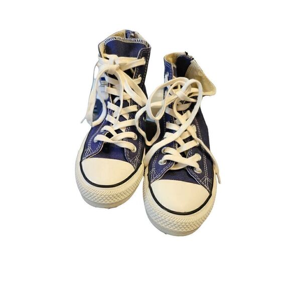 Converse Chuck Taylor All Star Hightops Back Zip-Up NWOT Navy 144782C women's si - Picture 3 of 5